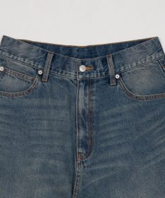 WEGO 【ユニセックス着用ITEM/SMLサイズ展開】スーパーバギーデニムショーツ