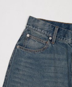 WEGO 【ユニセックス着用ITEM/SMLサイズ展開】スーパーバギーデニムショーツ