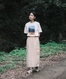 SHARE PARK LADIES 【UVカット・吸水速乾・ストレッチ・軽量 】フォトプリントTシャツ（S・Mサイズ）