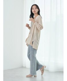 earth music&ecology 接触冷感Ｖネックカーディガン