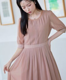 Tiaclasse 【新色追加】シフォンワンピース