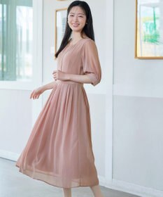 Tiaclasse 【新色追加】シフォンワンピース