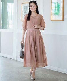 Tiaclasse 【新色追加】シフォンワンピース