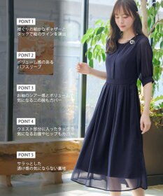 Tiaclasse 【新色追加】シフォンワンピース