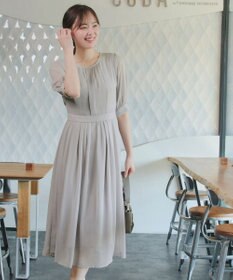 Tiaclasse 【新色追加】シフォンワンピース