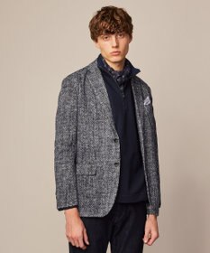 JOSEPH ABBOUD 【キングサイズ・快適な着心地・イージーケア】カノコダブルフェイス ハイネック ZIP プルオーバー