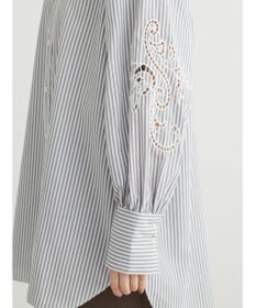 Green Parks 袖刺繍シャツチュニック