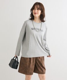 Green Parks キレイ目ロゴ長袖Ｔシャツ