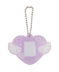 WEGO 【痛バ＆推し活グッズ】ハートエンジェルIDフォトケースキーホルダー