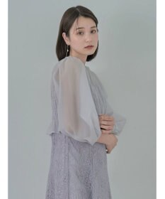 earth music&ecology ＳＥＴ２点　シースルーブラウス付きキャミワンピース