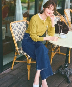 ANY SIS 【美Denimシリーズ】セミカーブワイド デニム