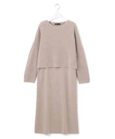 23区 【一部店舗限定/洗える】レイヤードニットツイン ワンピース