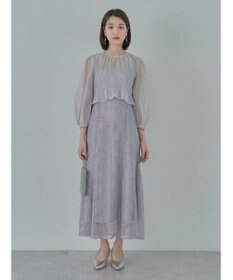 earth music&ecology ＳＥＴ２点　シースルーブラウス付きキャミワンピース