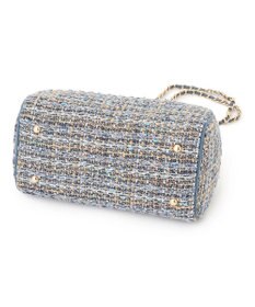 23区 GIOLICAツイード シリンダー ショルダーバッグ