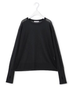 ICB 【MAG×スタイリストコラボ】シャイニーシアーニット×サテンストレートパンツ