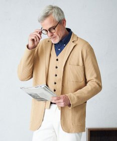 J.PRESS MEN 【High twist links】ニットブレザー