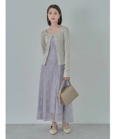 earth music&ecology ＳＥＴ２点　シースルーブラウス付きキャミワンピース