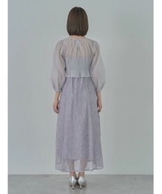 earth music&ecology ＳＥＴ２点　シースルーブラウス付きキャミワンピース