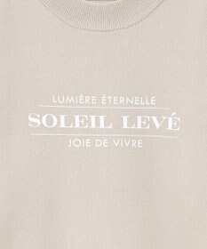 earth music&ecology 【洗濯機洗い可】スウェットライクロゴニットプルオーバー