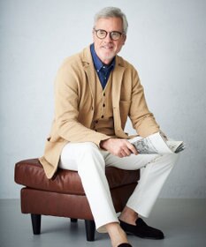 J.PRESS MEN 【High twist links】ニットブレザー