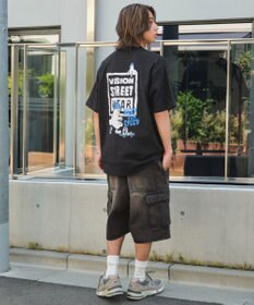 WEGO 【ユニセックス着用ITEM】別注VISIONボックスロゴゴーストスケーターT（SS）