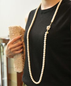 Phoebe ブルーミングロングパールネックレス