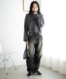 WEGO ハーフジップショートスウェット