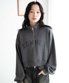 WEGO ハーフジップショートスウェット