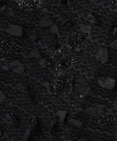 自由区 【カトリエムブーケ】Tweed a fleurs et rubans リボンツイードスカート