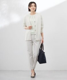 J.PRESS LADIES 【セットアップ対応・洗える・撥水】コットンFITTY テーパード パンツ