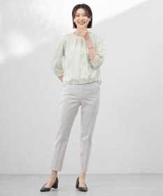 J.PRESS LADIES 【セットアップ対応・洗える・撥水】コットンFITTY テーパード パンツ