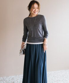 UNFILO L ソフトウール フェイクレイヤード ロンT