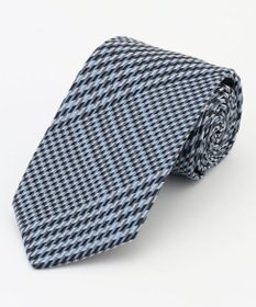 JOSEPH HOMME 【日本製】アブストラクトグレンチェック　ネクタイ スカイブルー系3