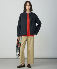 J.PRESS LADIES WORETED WOOL BLEND クルーネック ニット