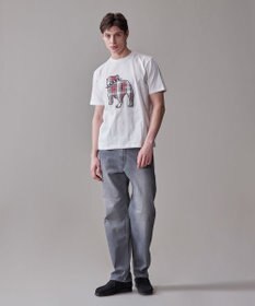 J.PRESS MEN 新色登場！【毎シーズン大好評】【UNISEX】ファブリックワッペン バックブルTシャツ