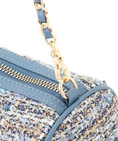 23区 GIOLICAツイード シリンダー ショルダーバッグ