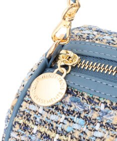 23区 GIOLICAツイード シリンダー ショルダーバッグ