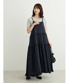 Green Parks ・Ｐｅｔｉｔ　Ｆｌｅｕｒ　フリルティアードキャミワンピ