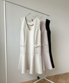 Feroux 【新型・洗える】リボンデザイン ダンボールワンピース