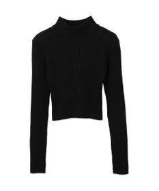 WEGO リブハイネックショートニット