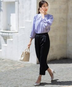 ANY SIS 【洗える】タックボリュームスリーブ ブラウス