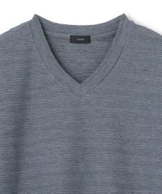 JOSEPH HOMME メランジリップル　Vネックカットソー
