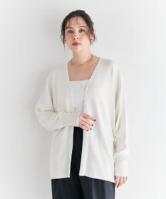 #Newans 【洗える】ファインボタンＶネックカーディガン
