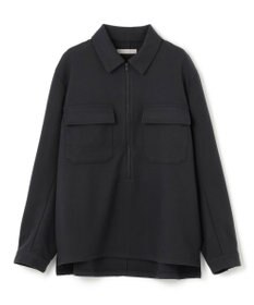 UNFILO MENS 【男女兼用】フラノライク ハーフジップ シャツブルゾン [24年秋冬商品]