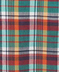 J.PRESS MEN 【J.PRESS ORIGINALS】Indian Madras Regular half Sleeve Shirt / Baggy-Fit