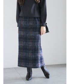 Te chichi シャギーチェックスカート