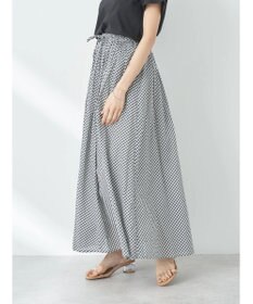 earth music&ecology コットンボイルボリュームスカート