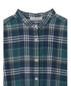 CRAFT STANDARD BOUTIQUE チェックバンドカラーサークルブラウス