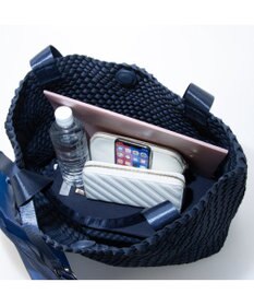 UNBILLION ポーチ付きネオプレーンメッシュビッグトートバッグ