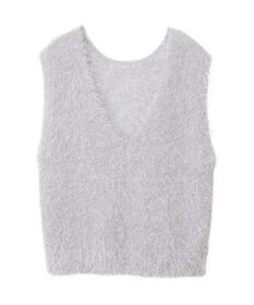 AMERICAN HOLIC 選べる丈２サイズ前後２ｗａｙシャギーベスト